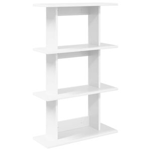 vidaXL Wandregal Wandhalterung Wei&szlig; 56 x 20 x 90 cm Holzwerkstoff
