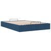 vidaXL Ottoman-Bett ohne Matratze Blau 140x200 cm Stoff
