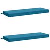 vidaXL 2-teilige Bankkissen SOEST 2 stk. 100 % Polyester Himmelblau