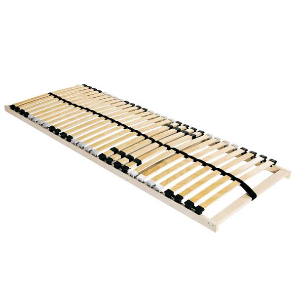 vidaXL Lattenrost Braun 70 x 190 cm Massives Buchenholz