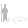 vidaXL Kindersofa Rosa 70x45x26 cm Samt