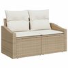 vidaXL Garten-Sofa-Set mit Kissen mit Speicher 13 pcs Beige und Creme