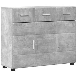 vidaXL Sideboard mit T&uuml;r Beton Grau 88,5 x 30,5 x 73 cm Holzwerkstoff