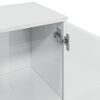 vidaXL Sideboard Hochglanz-Wei&szlig; 90,5x29,5x65 cm Holzwerkstoff