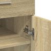 vidaXL Sideboard Sonoma-Eiche 80x42,5x93 cm Holzwerkstoff