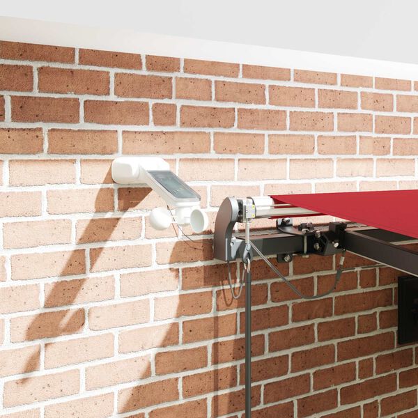 vidaXL Markisenstoff mit Rot 450 x 350 cm Polyester