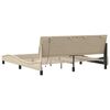 vidaXL Bettgestell ohne Matratze "Hanko" Creme 180x200 cm Stoff