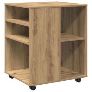vidaXL Rollschrank Artisan-Eiche 60x53x72 cm Holzwerkstoff