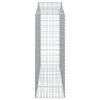 vidaXL Gabionen mit Hochbogen 14Stk. 200x50x140/160cm Verzinktes Eisen