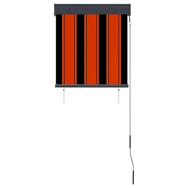 vidaXL Au&szlig;enrollo 60 x 250 cm Orange und Braun