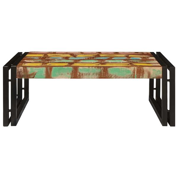 vidaXL Badregal mit Regal Mehrfarbig 65 x 50 x 23 cm Massives Altholz