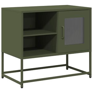 vidaXL TV-Schrank Olivgr&uuml;n 68x39x60,5 cm Stahl