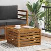 vidaXL Tisch f&uuml;r Outdoor Massivholz Akazie Natur 59 x 59 x 37 cm