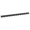vidaXL Raseneinfassung 30 pcs 102 x 4 x 4 cm Stahl Schwarz