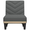 vidaXL Chaiselongue Dunkelgrau Stoff