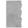 vidaXL Nachttisch Betongrau 39x39x67 cm Holzwerkstoff
