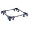 vidaXL Waschmaschinensockel Grau 66 x 66 x 12 cm Edelstahl