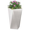 vidaXL Pflanzk&uuml;bel 2 pcs Silber 40 x 40 x 75 cm Edelstahl