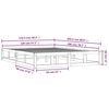 vidaXL Massivholzbett Schwarz 120x200 cm