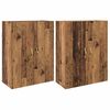 vidaXL Wandschrank 2 pcs Altholz 69,5 x 34 x 90 cm Holzwerkstoff