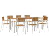 vidaXL Outdoortisch-Set 9 stk. 200 x 90 x 75 cm