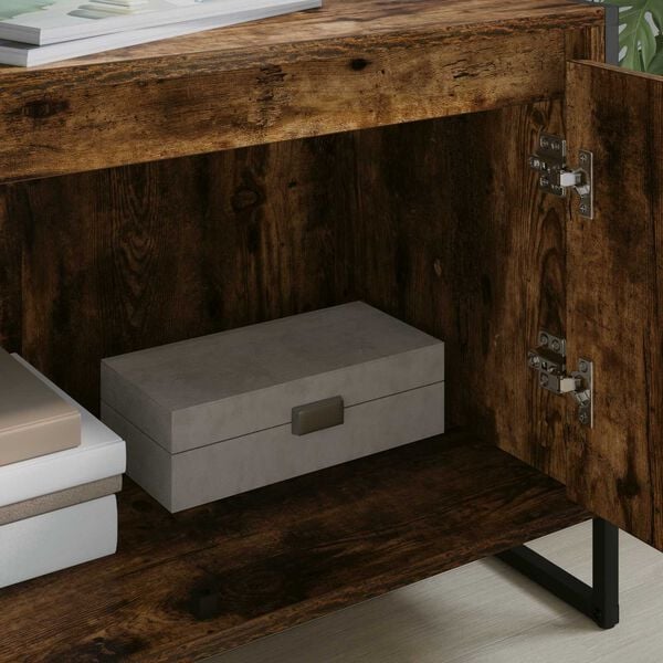 vidaXL TV-Schr&auml;nk Raucharbe 140 x 36 x 49,5 cm Holzwerkstoff