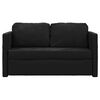 vidaXL Bodensofa mit Schlaffunktion Schwarz 122x204x55 cm Samt