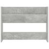 vidaXL Wand-Schuhschrank Betongrau 80x18x60 cm Holzwerkstoff