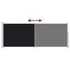 vidaXL Seitenmarkise Ausziehbar 180x500 cm Schwarz