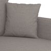 vidaXL 2-Sitzer-Sofa Taupe 140 cm Stoff