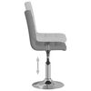vidaXL Esszimmerstuhl Drehbar Hellgrau Stoff