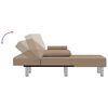 vidaXL Schlafsofa in L-Form Cappuccino-Braun 255x140x70 cm Kunstleder