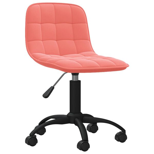 vidaXL Esszimmerstuhl Drehbar Rosa Samt