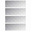 vidaXL Treppe Tritt 4 stk. 90 x 30 cm Silber Aluminium Rechtwinklig