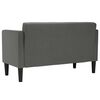 vidaXL Zweisitzer-Sofa Dunkelgrau 111 cm Stoff