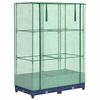 vidaXL Hochbeet mit Gew&auml;chshaus-Aufsatz Rattan-Optik 80x40x123 cm