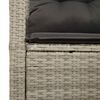 vidaXL Garten-Sofa mit Kissen 120 x 62 x 69 cm Poly-Rattan