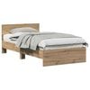 vidaXL Bettrahmen Artisan-Eiche 203 x 104 x 70 cm Holzwerkstoff