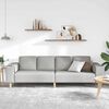 vidaXL Wohnzimmer Couch Wolkengrau 250 x 77 x 76 cm Polyester