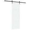 vidaXL Schiebet&uuml;r ORKDAL 83 x 232 cm Massives Kiefernholz Wei&szlig;