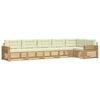 vidaXL Outdoor-Sofagarnitur 6 Stk. Wei&szlig; und Creme Polyester