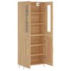 vidaXL Highboard Sonoma-Eiche 69,5x34x180 cm Holzwerkstoff