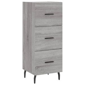 vidaXL Sideboard Grau Sonoma 34,5x34x90 cm Holzwerkstoff