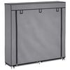 vidaXL Schuhschrank mit Abdeckung Grau 115 x 28 x 110 cm Stoff
