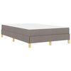vidaXL Boxspringbett Taupe 120 x 200 cm Stoff