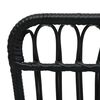vidaXL Gartenstuhl Poly Rattan Schwarz