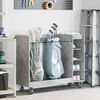vidaXL Golf Schrank Mit Rad Uni Beton Grau 120 x 45 x 98 cm