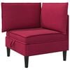 vidaXL Sofa mit Stauraum Weinrot Samt