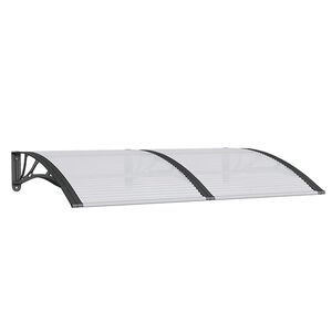 vidaXL T&uuml;rvordach Schwarz 150x100 cm Polycarbonat