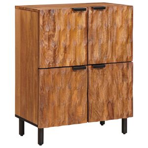 vidaXL Sideboard mit Speicher Akazienbraune Oberfl&auml;che 60 x 33 x 75 cm